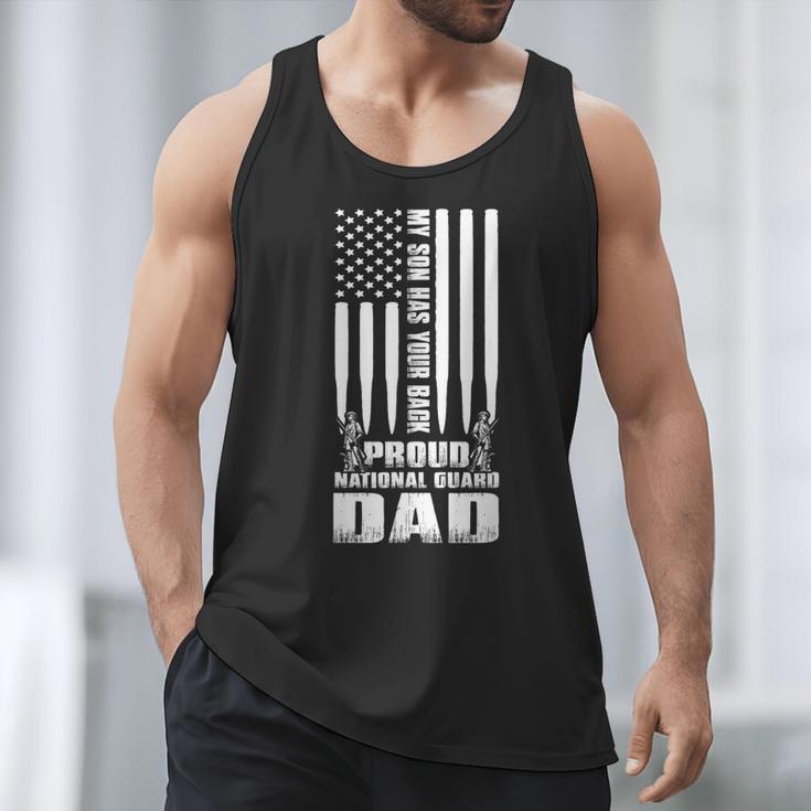 Army Dad Shirt My Son Has Your Back Proud National Guard Dad Men Tank Top