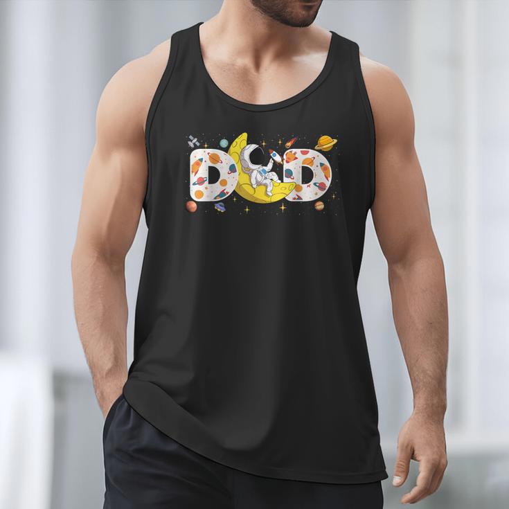 Astronaut Dad Space Birthday Planets Party Matching Family Men Tank Top