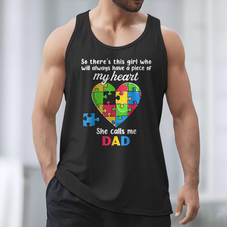 Autism Dad Of Autism Daughter Daddy Shirts Autistic Support Men Tank Top