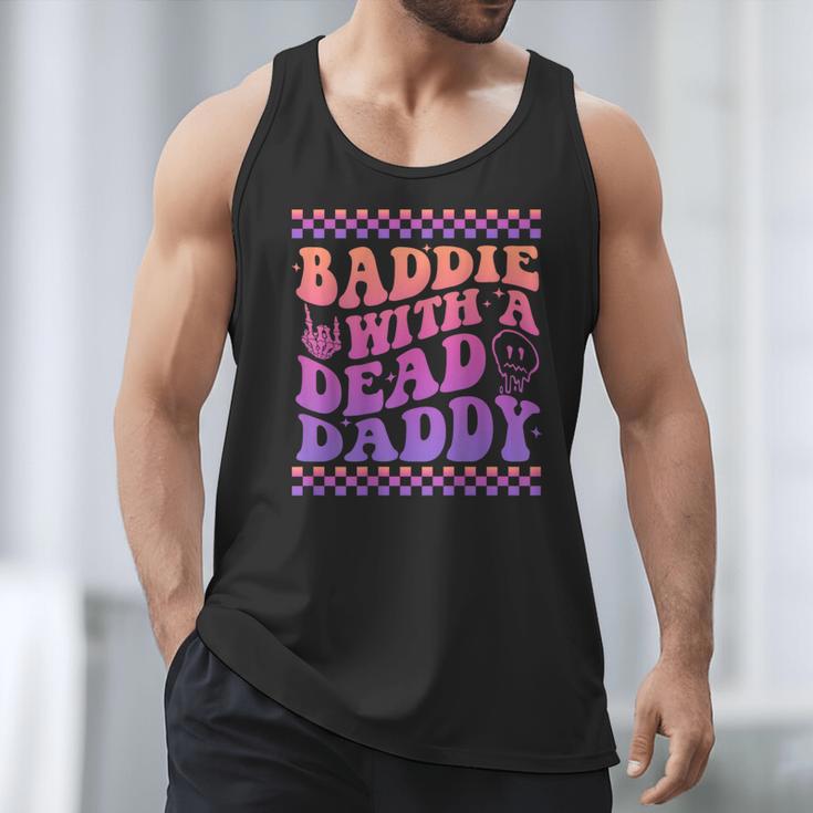 Baddie With A Dead Daddy Dead Dad Club Baddie On Back Men Tank Top
