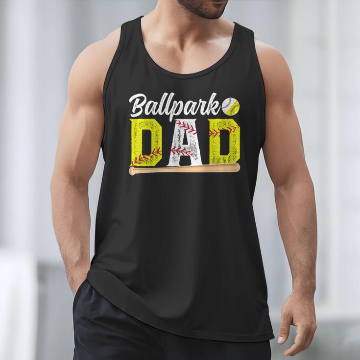 Ballpark Dad Baseball Softball Dad Of Ballers Men Tank Top