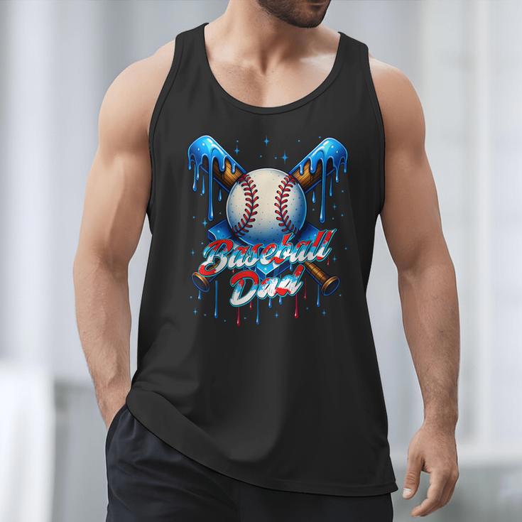 Baseball Drip Dad Father Day Birthday Group Matching Family Men Tank Top
