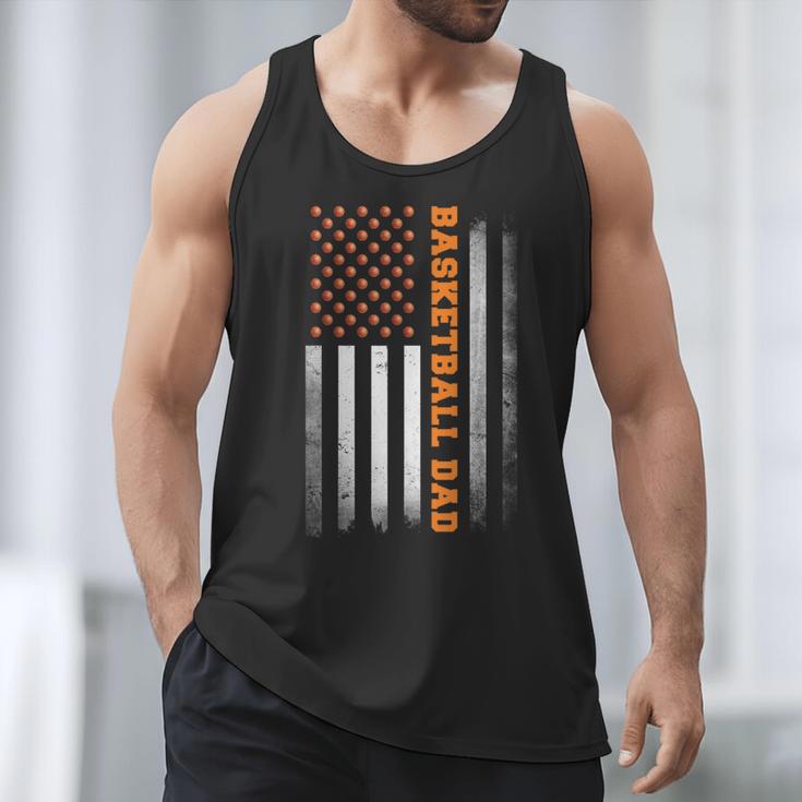 Basketball Dad USA US Flag Basketball Men Men Tank Top