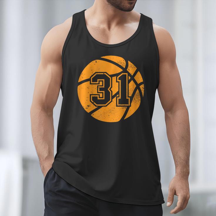 Basketball Player 31 Basketball Mom Dad Jersey Number 31 Men Tank Top