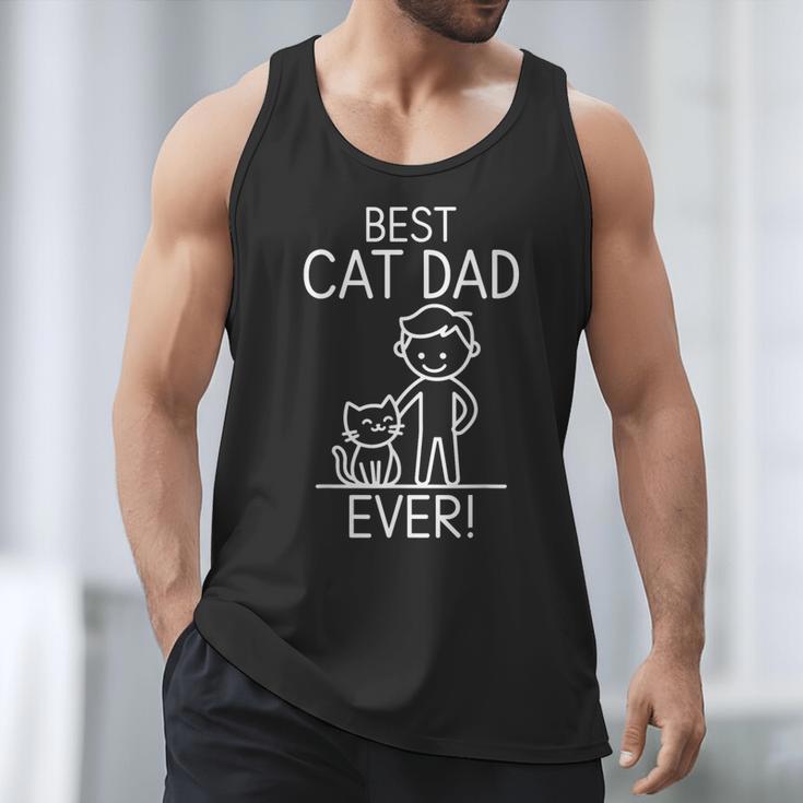 Best Cat Dad Ever Fun Line Art Illustration Men Tank Top Best Cat Dad Ever Fun Line Art Illustration Men Tank Top