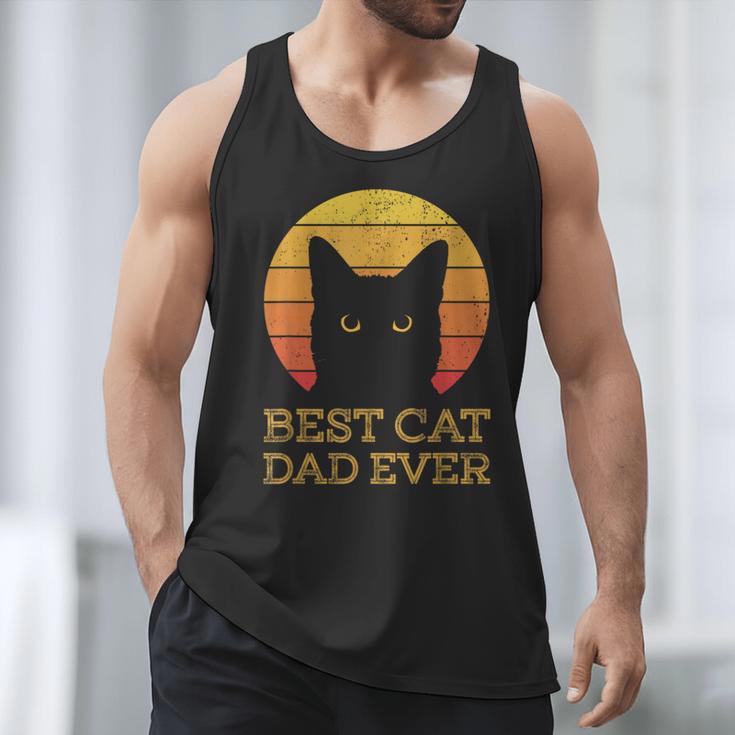 Best Cat Dad Ever Vintage Cat Daddy Fathers Day Men Tank Top