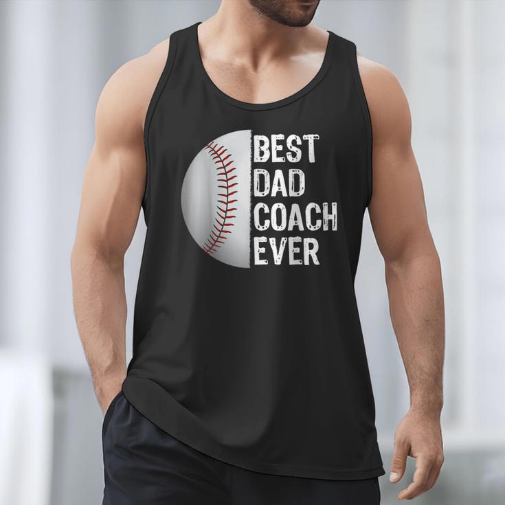 Best Dad Coach Ever Baseball For Sport Lovers Men Tank Top