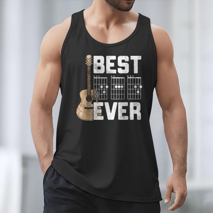Best Dad Ever Guitarist Father D-A-D Chord Guitar Men Tank Top