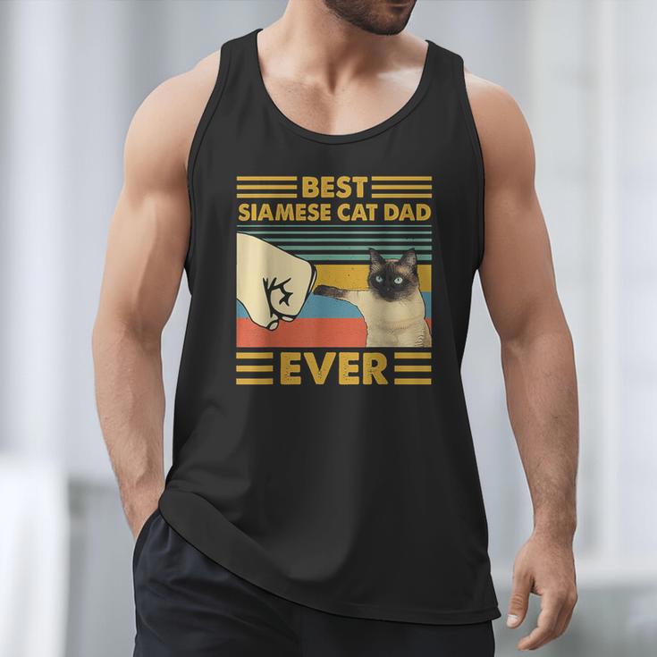 Best Siamese Cat Dad Ever Retro Vintage Sunset Men Tank Top