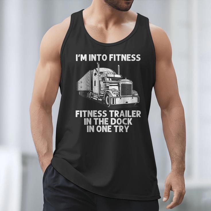 Best Truck Driver Art For Men Dad Women Trucking CDL Trucker Men Tank Top
