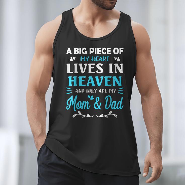 A Big Piece Of My Heart Lives In Heaven My Mom And Dad Men Tank Top