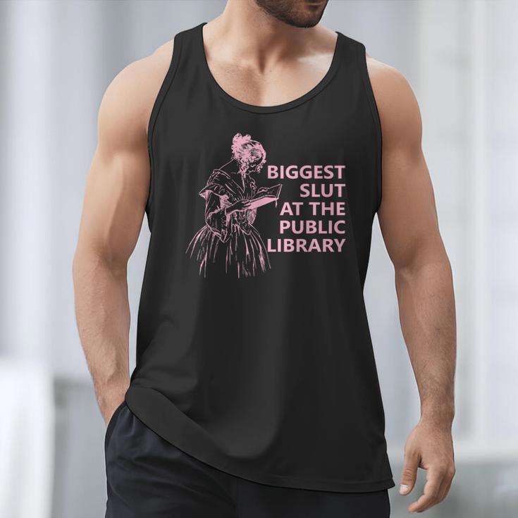 Biggest Slut At The Public Library Reading Book Club Men Tank Top