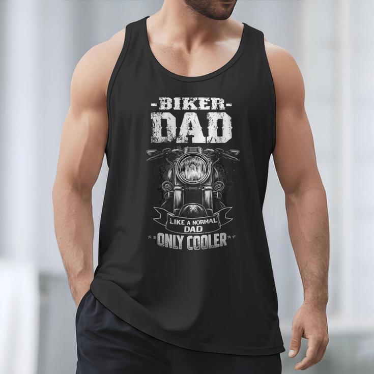 Biker Dad Like a Normal Dad Only Cooler Motorcyclist Men Tank Top