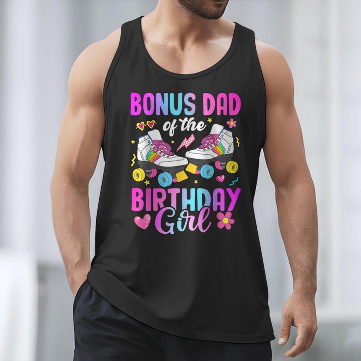 Bonus Dad Of The Birthday Girl Rolling Skate Bday Family Men Tank Top