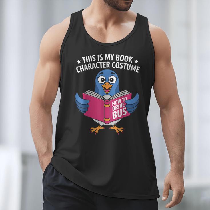 This Is My Book Character Costume Cute Pigeon Kids Reading Men Tank Top