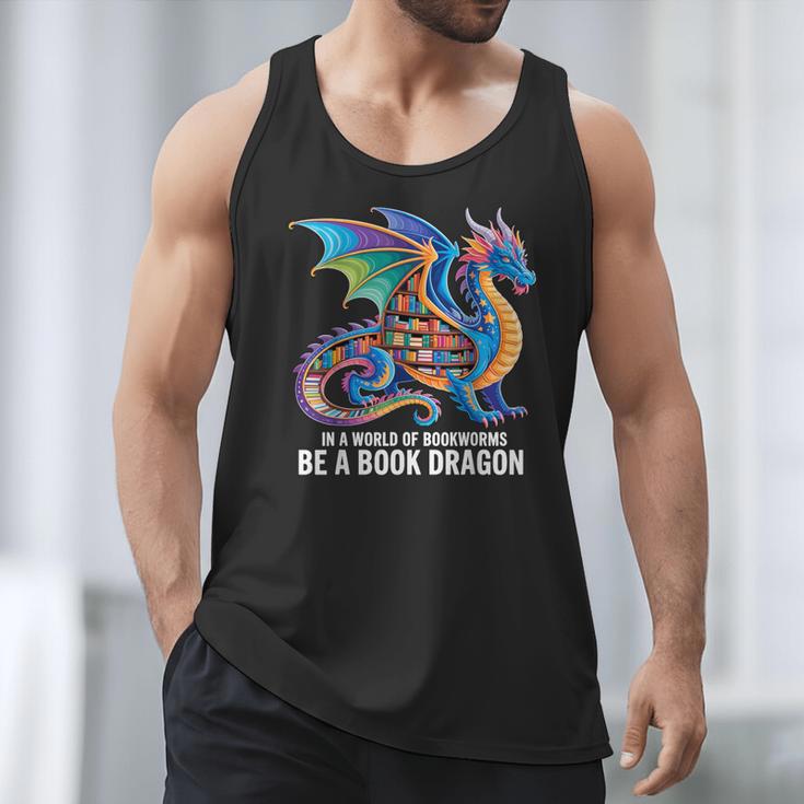 Be a Book Dragon Reading Men Tank Top Be a Book Dragon Reading Men Tank Top