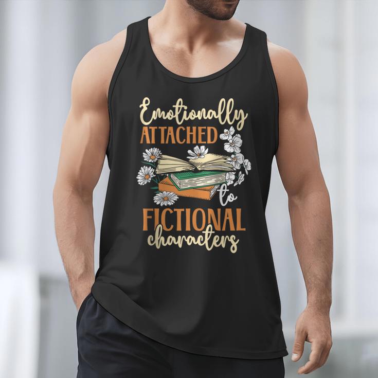 Book Lover Emotionally Attached To Fictional Characters Men Tank Top Book Lover Emotionally Attached To Fictional Characters Men Tank Top