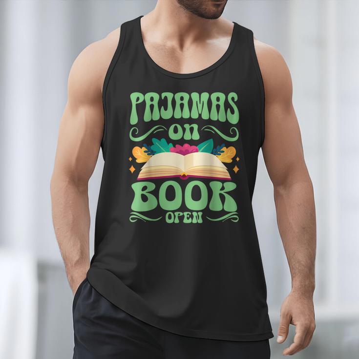 Book And Pajama Pajamas On Book Open Men Tank Top