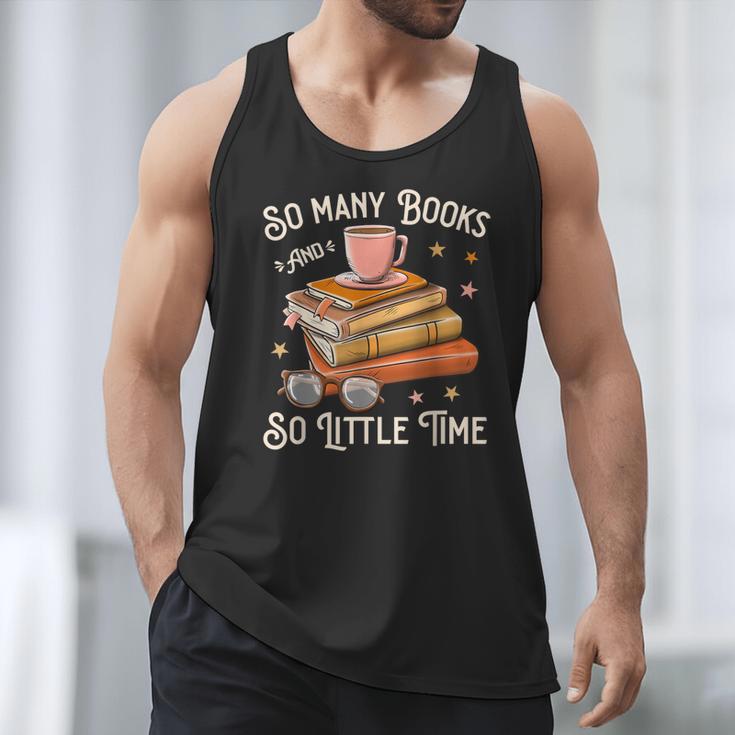 Book Reading Kafee Librarian Vele Books And Little Time Men Tank Top