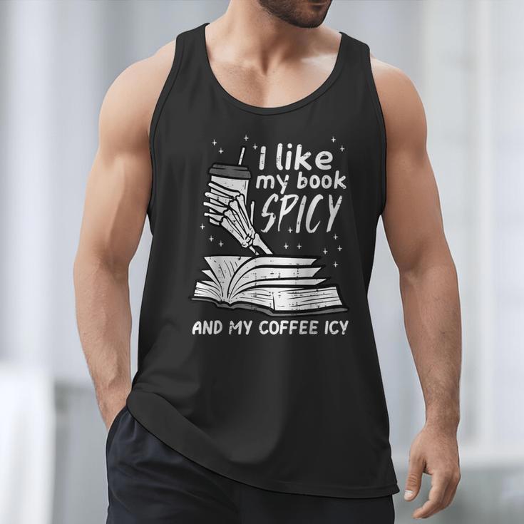 I Like My Book Spicy Read Reading Librarian Men Women Kids Men Tank Top