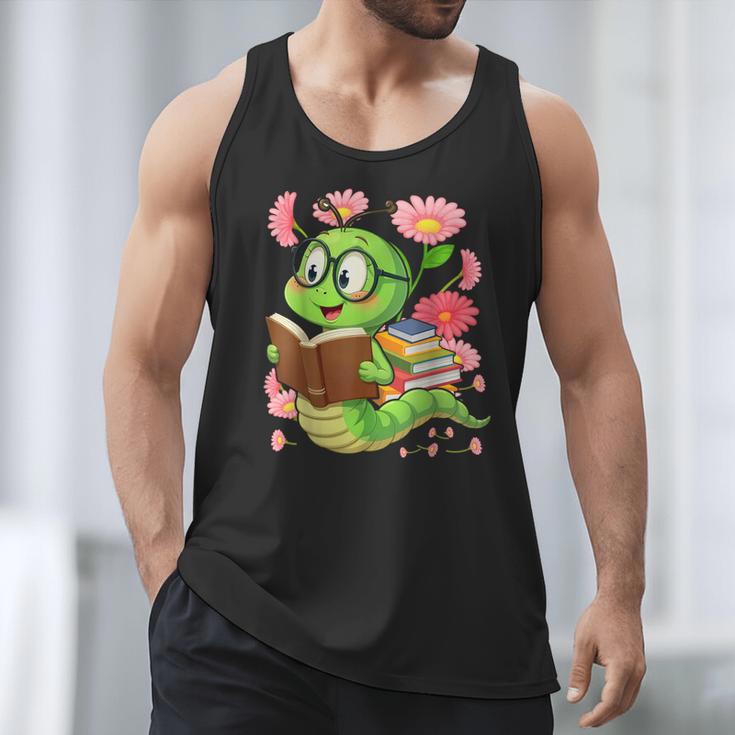 Book Worm Costume World Book Day Cute Kawaii Worm Reading Men Tank Top Book Worm Costume World Book Day Cute Kawaii Worm Reading Men Tank Top