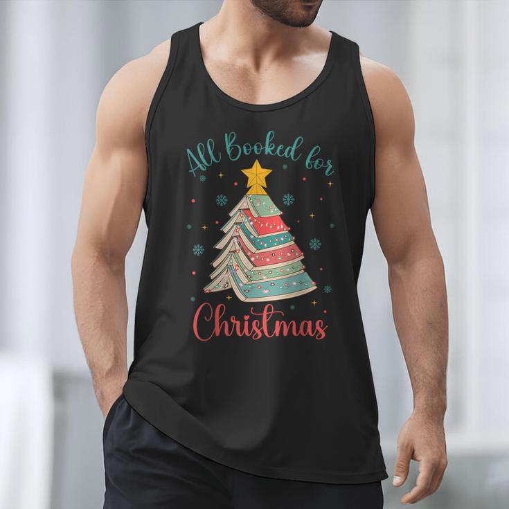 All Booked For Christmas Tree Book Bookish Christmas Men Tank Top All Booked For Christmas Tree Book Bookish Christmas Men Tank Top