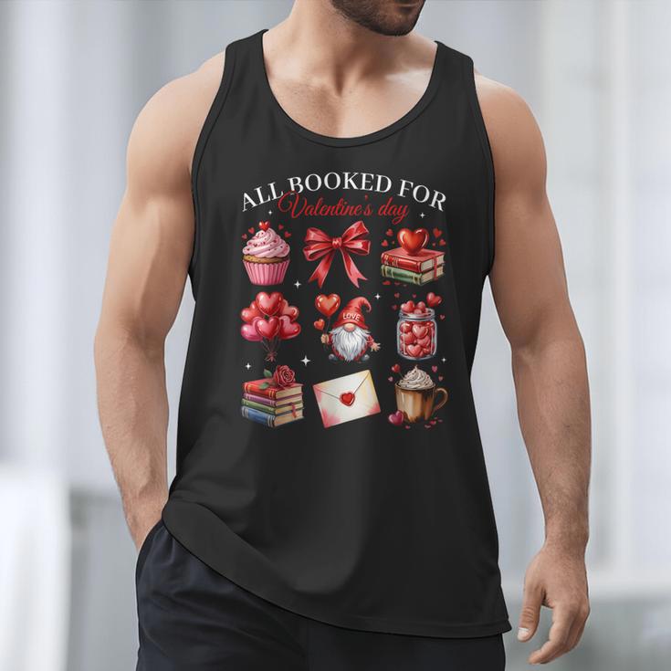 All Booked For Valentine Coquette Bow Girl Women Teacher Men Tank Top