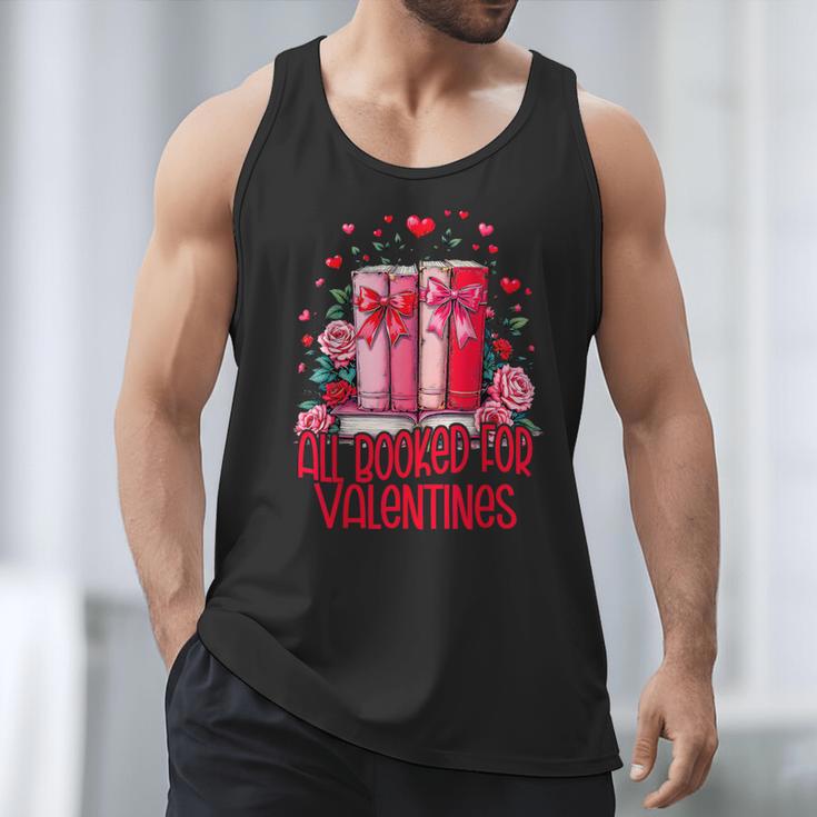 All Booked For Valentines Book Lovers Teacher Valentines Men Tank Top