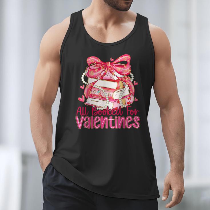 All Booked For Valentines Day Book Lovers Teacher Kids Men Tank Top
