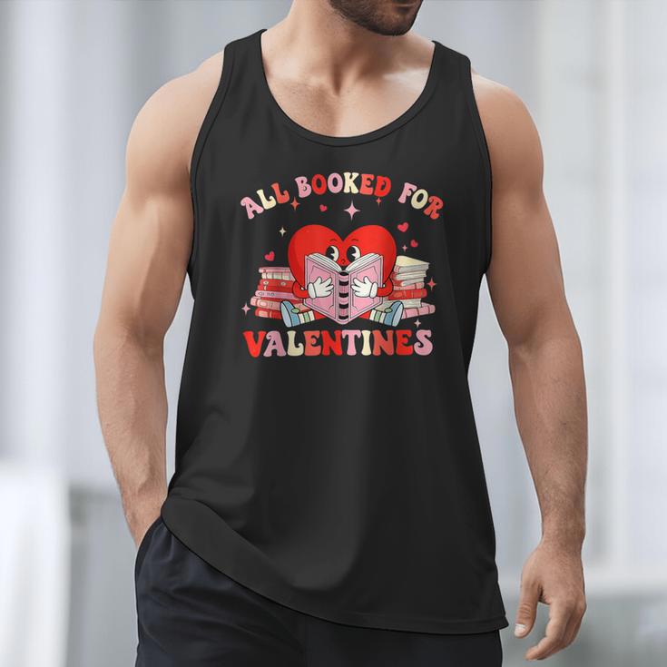 All Booked For Valentines Shirt Cute Book Lover Reading Men Tank Top