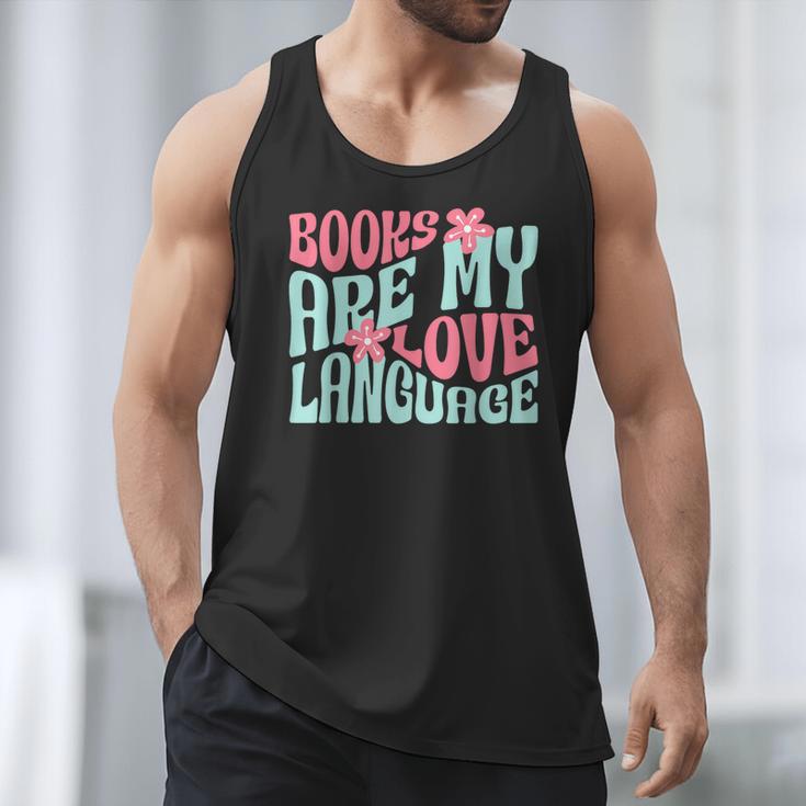 Books Are My Love Language Book Lover Reading Men Tank Top