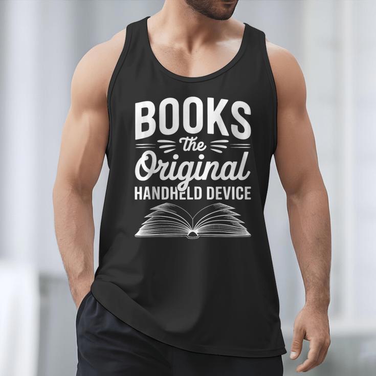 Books The Original Handheld Device Book Reading Men Tank Top Books The Original Handheld Device Book Reading Men Tank Top