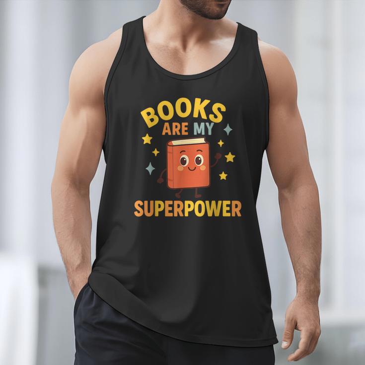 Books Are My Superpower Cute Reading Lover Men Tank Top