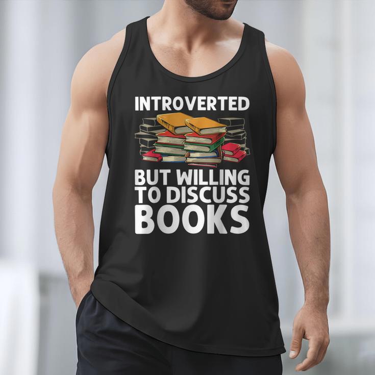 Bookworm Art For Men Women Book Reading Lover Bookish Men Tank Top