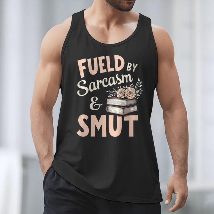 Bookworm Fueled By Sarcasm And Smut Book Reading Men Tank Top