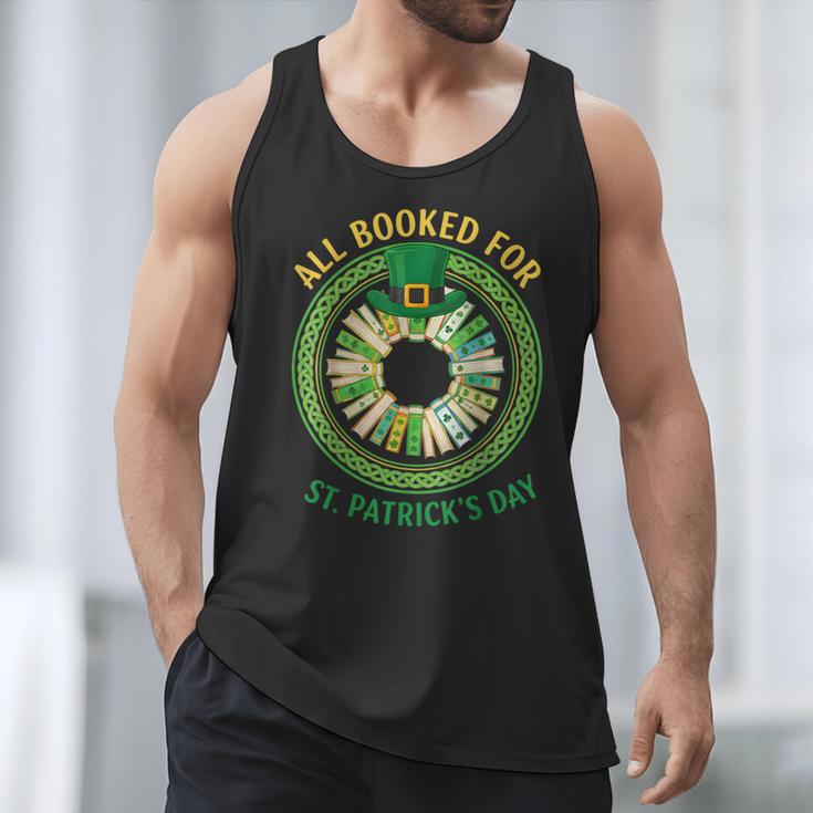 Bookworm Irish All Booked For St Patrick's Day Book Lover Men Tank Top