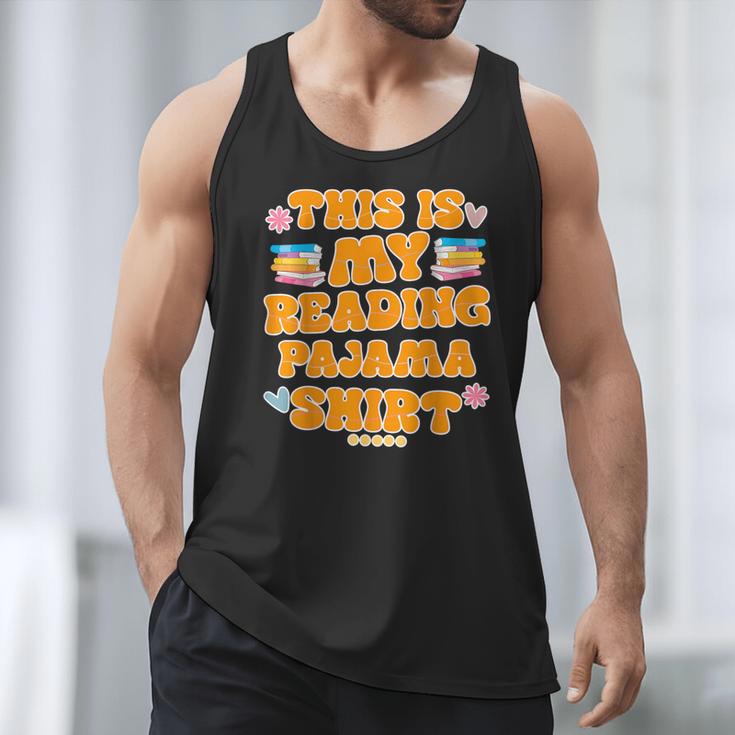 Bookworm This Is My Reading Pajama Book And Pajama Men Tank Top