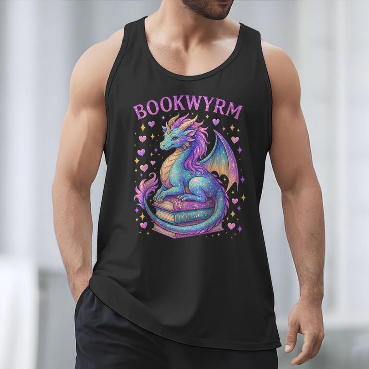Bookwyrm Just a Girl Who Loves Dragons Books Dragon Reader Men Tank Top