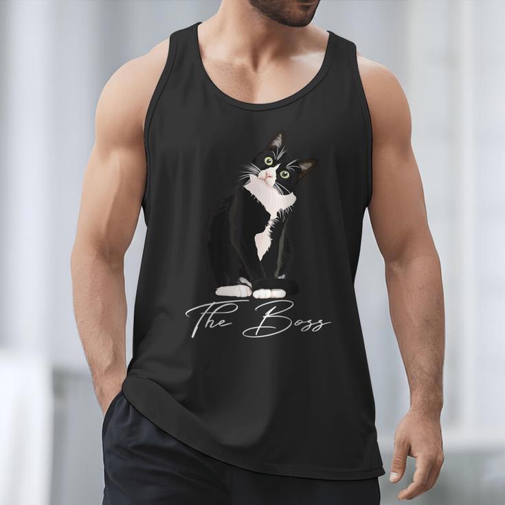 Boss Tuxedo Cat Lovers Tee Shirt For Mom Dad Men Tank Top