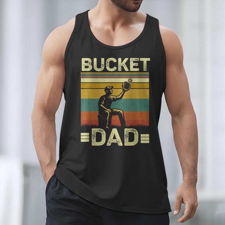 Bucket Dad Softball Dad Baseball Coach Father's Day Men Tank Top