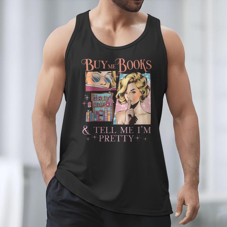 Buy Me Books And Tell Me I'm Pretty Book Lover Tee Men Tank Top