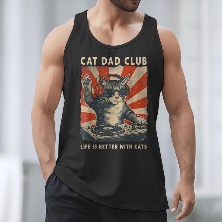 Cat Dad Club Life Is Better With Cats Cat Dad Cat Men Tank Top