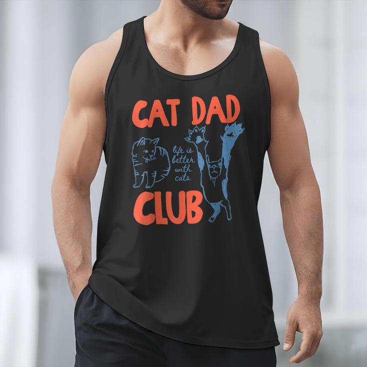 Cat Dad Club Life Is Better With Cats Cat Dad Retro Men Tank Top