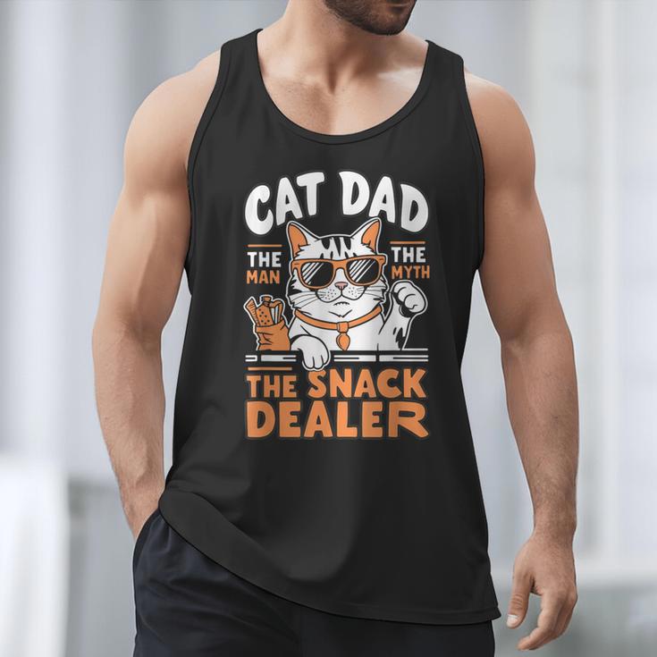 Cat Dad The Man The Myth The Snack Dealer Men Tank Top