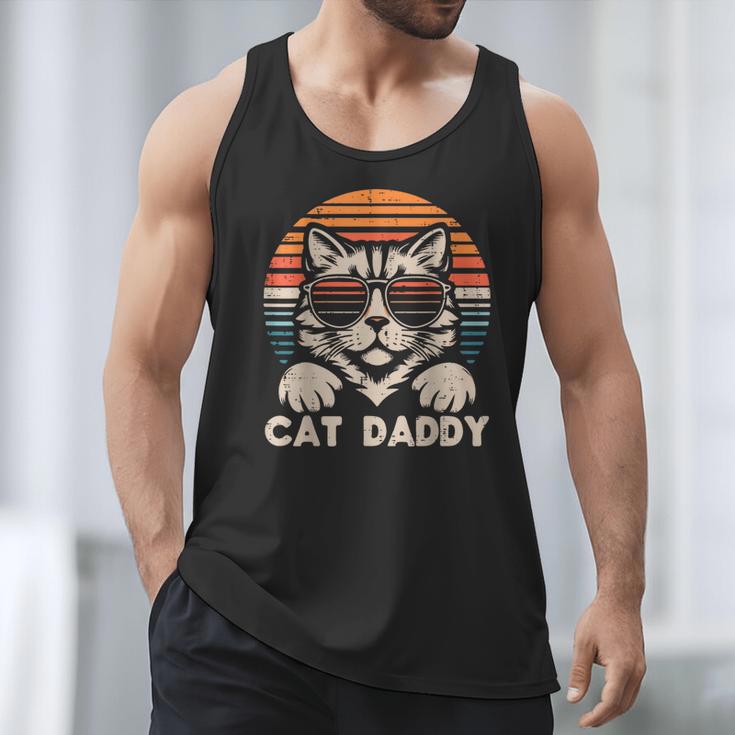 Cat Daddy Sunglasses Sunset Retro Fur Dad Papa Kitten Men Men Tank Top Cat Daddy Sunglasses Sunset Retro Fur Dad Papa Kitten Men Men Tank Top