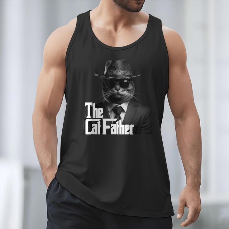 The Catfather Fathersday Best Birthday Cat Dad Men Tank Top
