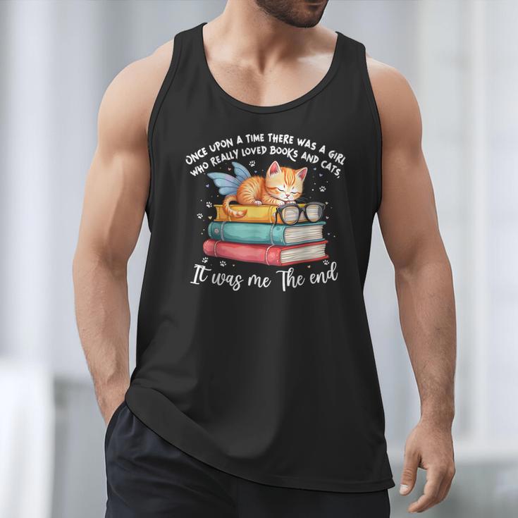 Cats And Books Easily Distracted By Book & Cat Lover Men Women Kids Men Tank Top Cats And Books Easily Distracted By Book & Cat Lover Men Women Kids Men Tank Top