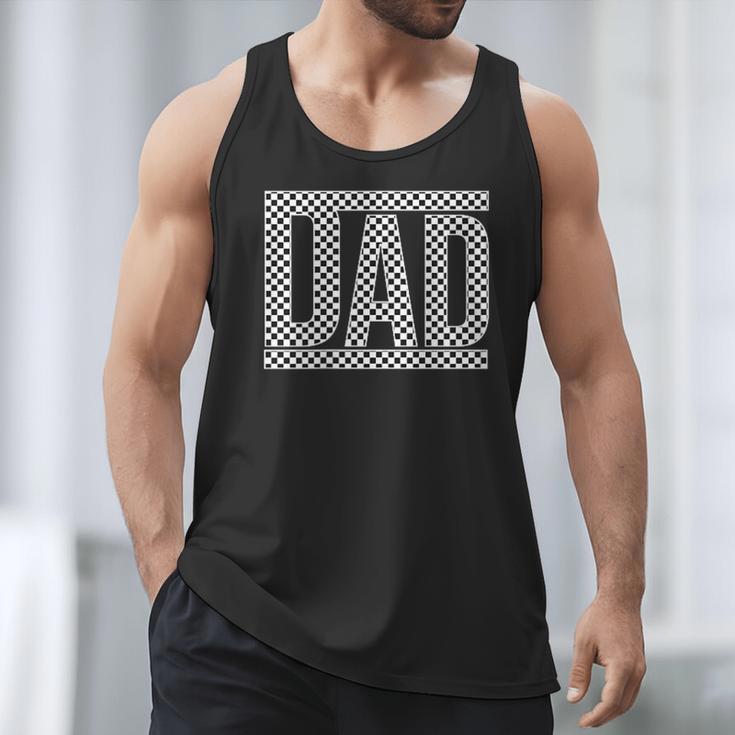 Checkered Racing Birthday Party Matching Family Race Car Dad Men Tank Top