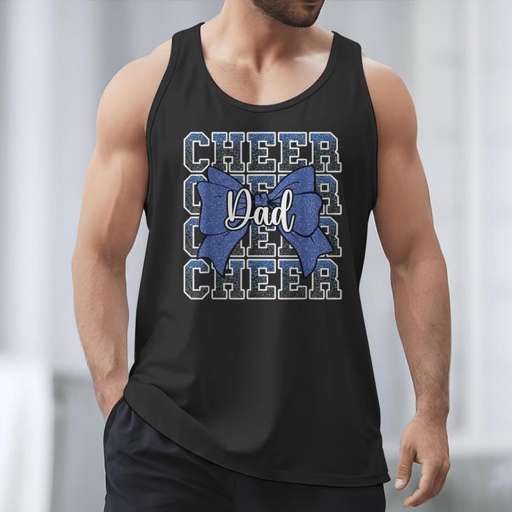 Cheer Dad Daddy Bow Sport Cheerleader Cheerleading Blue Men Tank Top Cheer Dad Daddy Bow Sport Cheerleader Cheerleading Blue Men Tank Top