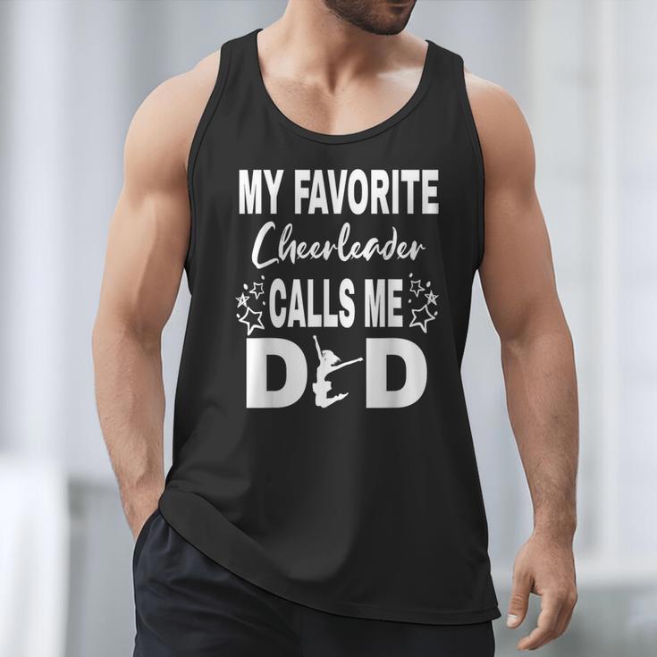 Cheer Dad My Favorite Cheerleader Calls Me Dad Men Tank Top